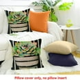 thumbnail image 4 of Creowell Succulents Decor Holiday Pillow Case for Home Sofa Couch, Set of 1 Linen Pillow Covers 18x18in, 4 of 5