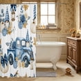 thumbnail image 3 of Erosebridal Gnome Truck Shower Curtain 72Wx84L,Fall Farm Bathroom Shower Curtain,Light Blue, 3 of 6
