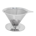 thumbnail image 1 of Filtre à café conique en acier inoxydable pour infuseur à café - Accessoires pour machine à café, 1 of 14