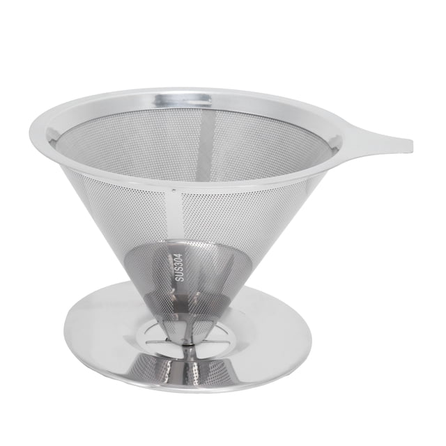 Filtre à café conique en acier inoxydable pour infuseur à café - Accessoires pour machine à café