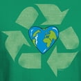 thumbnail image 3 of CafePress - Recycle Earth Heart Dark T Shirt - Men's Classic Graphic Cotton T-Shirt, 3 of 4