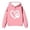 Pink, variant on QUOTAY Cute Hoodies for Teen Girls and Boys Long Sleeve Pullover with Adorable Puppy and Heart Print Casual Jacket Grey,140