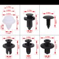 thumbnail image 4 of For Honda CAR 100x Box Set Bumper Fender Liner Push Type Retainer Clips Fastener, 4 of 7