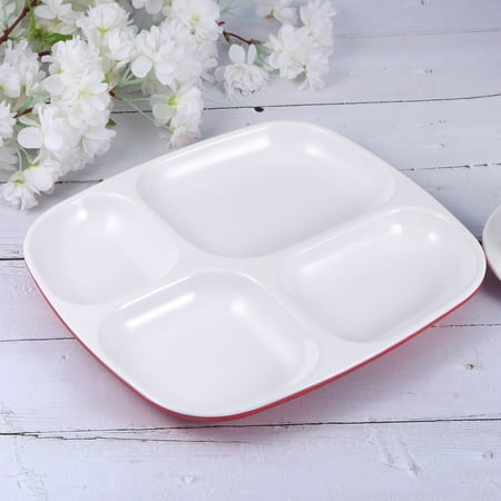 

Plate Plates Divided Tray Serving Dish Dinner Compartment Control Portion Diet Planning Kids Lunch Adults Meal Ceramic Melamine