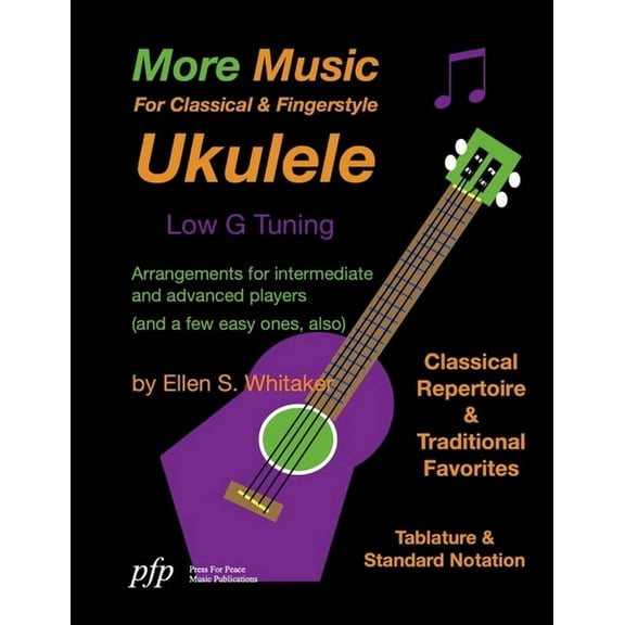 More Music For Classical and Fingerstyle Ukulele: Low G Tuning, (Paperback)