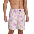 thumbnail image 2 of Sikiie colorful Butterflies Print Mens Pajama Shorts, Lounge Pant, Men's shorts，Sleep Pj Shorts for Men-X-Large, 2 of 6