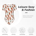 thumbnail image 4 of Balery Carrot Body de cuello redondo de manga corta para mujer Tops de manga corta Tops básicos-Large, 4 of 7