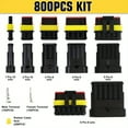 thumbnail image 3 of Weather Pack Connectors Kit, 800pcs Waterproof Automotive Electrical Connectors, 1/2/3/4/5/6 Pin Plug Kit, 50 Sets, 3 of 14