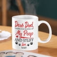 thumbnail image 3 of Personalized Coffee Mug Dear Dad Thanks For Picking Up, Customized Name Funny Saying Novelty Cup, Gift For Animal Lover, Men, Women, Brother, Son On Birthday, Holiday, Ceramic Cup, 3 of 7