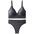 thumbnail image 3 of Jsaierl Sports Bra Sets for Women Wirefree Lift T-shirt Bra Seamless Comfy Bralettes Shapewear Yoga Training Bras, 3 of 3