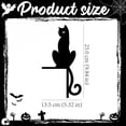 thumbnail image 6 of sruoe Halloween Black Cat Door Topper, Halloween Metal Cat Silhouette, Halloween Door Corner Decor, Halloween Home Decor for Entryway, Wall, Porch Display, 6 of 8
