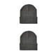 thumbnail image 3 of Qarigey Beanie Caps Cuffed Knitted Hat Fashion Head Elástico Brimless Accesorios para el cabello para correr en invierno gris de cáñamo medio gris cáñamo medio 2piezas Qarigey CBP299645, 3 of 6