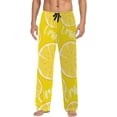 thumbnail image 2 of FREEAMG Lemon Cotton Pajama Pant for Men, Super Soft Lightweight Lounge Pajama Bottoms Drawstring Sleepwear Pant with 2 Pockets, 2 of 7