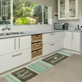 thumbnail image 5 of Kitchen Mats for Floor, Kitchen Rugs Set of 2 Carpet Runner Area Rug Floor Mat, Boho Home Kitchen Decor and Accessories Stuff, 17x30 and 17x47 Inch (Sage Green), 5 of 6
