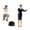 Hostess Black, variant on HILABEE 1/64 Figures Interview Photography Scene Movie Character for DIY Projects Building Kit Photographic Gear