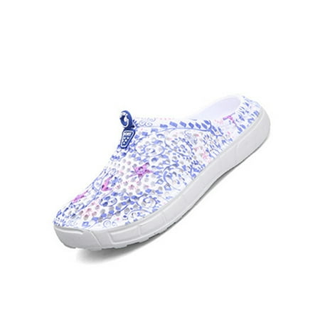 

Colisha Ladies Garden Shoes Slip On Sandals Beach Clogs Pool Lightweight Slippers Summer Mules Purple 5.5