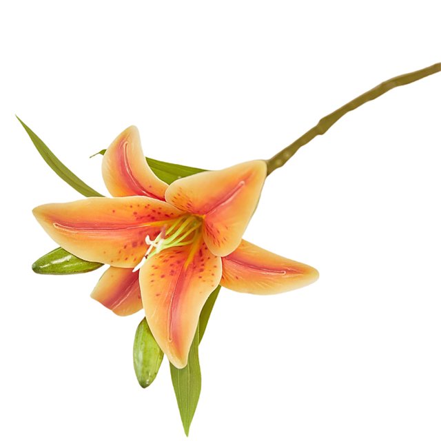 Visland 1 Pc Fake Flower Charming Decorative Plastic Floral Arrangement Artificial Lily Flower Party Decor