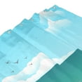 thumbnail image 7 of Nature Landscape Sun Pattern Shower Curtain, Beach Sea Sand Waterproof Bath Curtains for Bathroom Decorations, 72 x 72 inches, 7 of 7