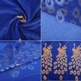 thumbnail image 2 of Peacock Pattern Hot Stamping Thin Silk Shawl Scarf, Multi-Color Transparent Gauze Silk Scarf Available, Long Embroidered Scarf For Banquet And Wedding Wear, Sun Protection And Versatile Shawl, 2 of 6