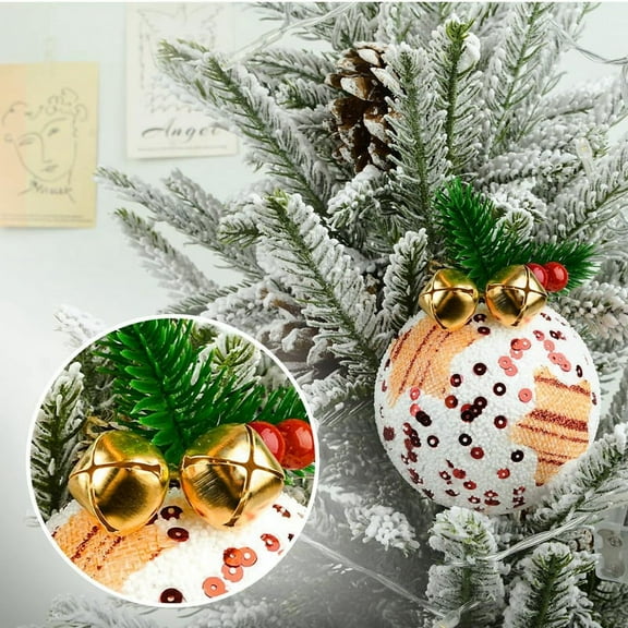 Jingle Bells, 200PCS Bells for Crafts 0.6 in Small DIY Mini Bulk, Loud Sound