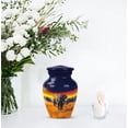 thumbnail image 7 of JAGASY Elephant Small Urns for Human Ashes Keepsake - Funeral Mini Urn for Ashes Adult Male - Blue Memorial Cremation Urns for Dad - Sunset Decorative Urn for Father - (3 Inch), 7 of 7