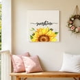thumbnail image 5 of Sunshine Watercolor Canvas Wall Art for Living Room, Sunflowers Bees Retro Linen Farmhouse Poster Print Painting for Bedroom Office Home Decoration Wall Pictures Prepare To Hang 10"x10", 5 of 9