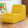 thumbnail image 3 of Jaxx Midtown Large Classroom Soft Foam Chair - Premium Vinyl Cover, Yellow, 3 of 6