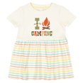 thumbnail image 3 of Inktastic I Love Camping Girls Baby Dress, 3 of 5