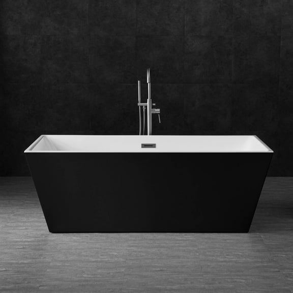 WOODBRIDGE 67" Freestanding Bathtub Contemporary Soaking Tub BTA1812