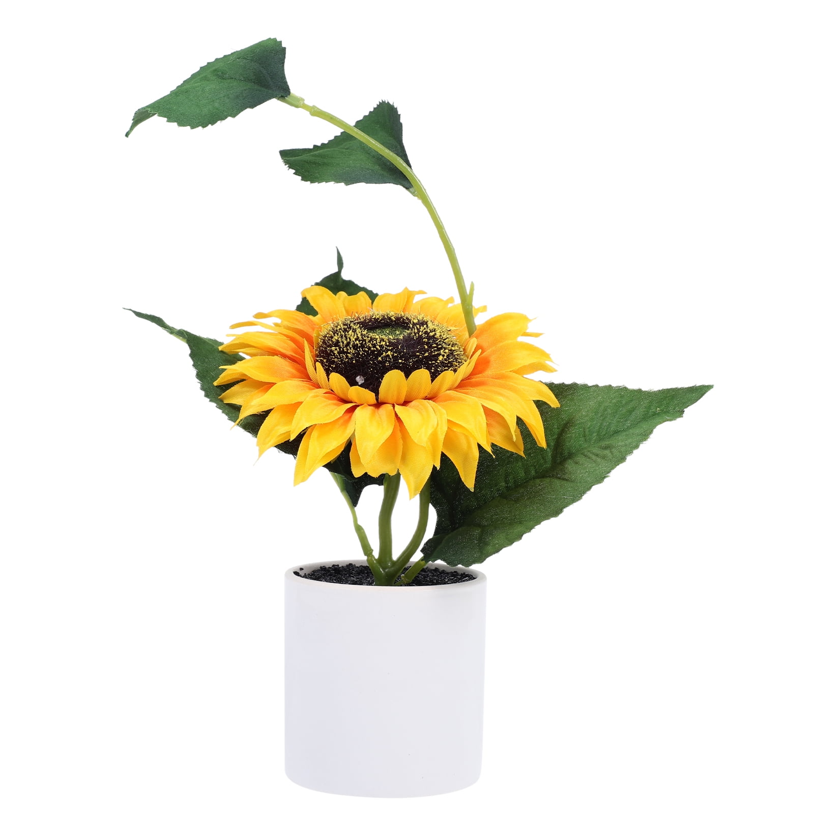 Homemaxs Simulation Sunflower Plant Pot Adornments Fake Plant Pot Chic