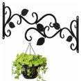 thumbnail image 1 of Soportes para cestas colgantes, ganchos de hierro para colgar en la pared, soportes de metal para colgar al aire libre con tornillos, decoración de jardín para plantas, linternas, carillones de, 1 of 6