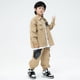 thumbnail image 5 of Ropa de Kpop Hip Hop para niños, camisa caqui, chaqueta, ropa de calle informal, pantalones cargo para correr para niñas y niños, conjunto de ropa de disfraz de baile de jazz, 5 of 5