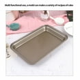 thumbnail image 4 of Toystoory Moldes rectangulares para hornear, bandeja para horno de acero inoxidable para galletas, revestimiento para horno grande, placa Cocina y Comedor Oro 33*23cm, 4 of 6
