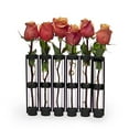 thumbnail image 2 of Danya B QB180 Six Glass Vials On Hinged Metal Stand Rust 9-Inch, 2 of 4