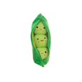thumbnail image 2 of Soumake 25Cm Stuffed Pea Toy Soft Plush Elastic Cartoon Zipper Closure Smiling Face Filled Plant Doll Kids Boys Girls Companion Pillow Toy Sofa Bedroom Decoration Doll Practical, 2 of 8