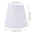 thumbnail image 2 of Bulb Lamp Shade Fabric Light Bulb Cover Desk Lamp Shade Bedside Table Lamp Shade, 2 of 8