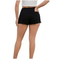 thumbnail image 4 of Chbgutlmr Jean Shorts for Women Cute Ripped Fringe Frayed Raw Hem Shorts Casual Summer Dressy Vacation Denim Shorts, 4 of 4