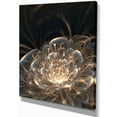 thumbnail image 3 of Designart Fractal Flower with Golden Rays Canvas Wall Art, 3 of 4