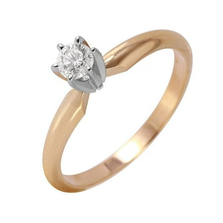 Foreli 0.2CTW Diamond 14K Two tone Gold Ring MSRP$3020.00