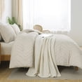 thumbnail image 4 of Juego de edredón Litanika tamaño king beige con 2 fundas de almohada, 4 of 5