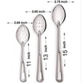 thumbnail image 2 of Conjunto Premium de 3 Cucharas de Acero Inoxidable Lu Cucina Hornear Adobar, 2 of 3