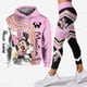thumbnail image 2 of Sudadera con capucha de Mickey para mujer, conjunto de pantalones de Yoga de Mickey, pantalones deportivos, medias con capucha, ropa deportiva de moda, novedad de 2024, 2 of 5
