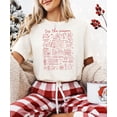 thumbnail image 2 of Tis the Season Holiday Unisex Shirt for Adults & Kids Matching Family Festive Christmas Collage Tee Natural Shirt Adult Med, 2 of 5