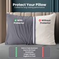 thumbnail image 3 of Juego de 2 protectores de almohada Utopia Bedding King, 51 x 102 cm, color gris, 3 of 8