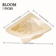thumbnail image 2 of Cesta de filtro for fregadero de cocina aleatoria de 1 pieza: diseño triangular, drenaje rápido, fácil de limpiar, adecuada for almacenar residuos de vajilla y artículos pequeños, 2 of 8