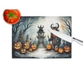 thumbnail image 4 of Krampus The Christmas Demon Spooky Halloween Glass Cutting Board Large 12 in x 15 in, 4 of 5