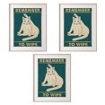 thumbnail image 1 of Encantadora impresión animal sin marco pintura impermeable imagen desmontable galería interior cartel decorativo decoración de pared 3 piezas Methold HA010727-00, 1 of 7