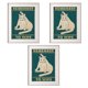 thumbnail image 1 of Matsuzay 3 piezas de pintura sin marco con estampado de animales encantadores, imagen desmontable impermeable, póster decorativo para galería interior, Decoración del hogar Matsuzay HA010727-00, 1 of 1