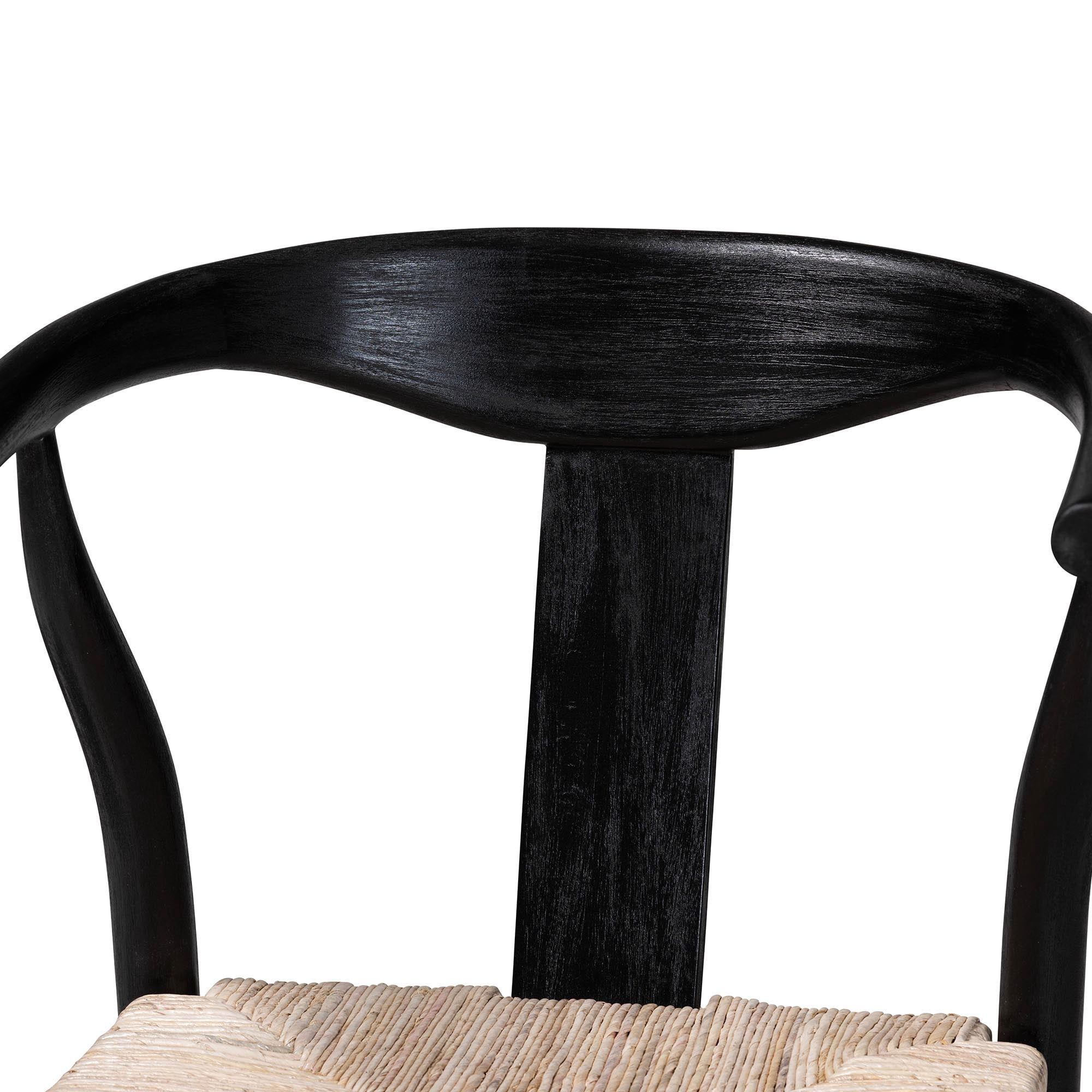bali & pari Fika Boho Counter Stool, Counter Height, Black