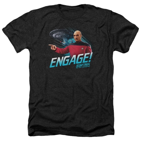 Star Trek - Engage - Heather Short Sleeve Shirt - XX-Large